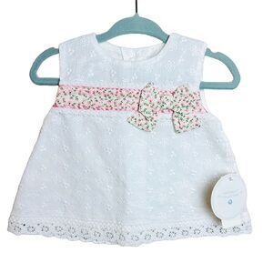 Edgehill Collection NWT Ivory Eyelet Dress Girls 6 months